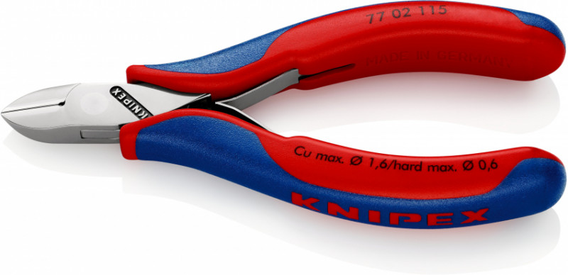 Кусачки бокові для електроніки KNIPEX 77 02 115 SB-77 02 115 SB