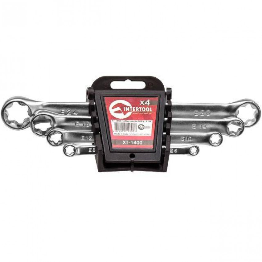 Набір ключів накидних TORX 4шт., E6-E24мм., Cr-V-XT-1400