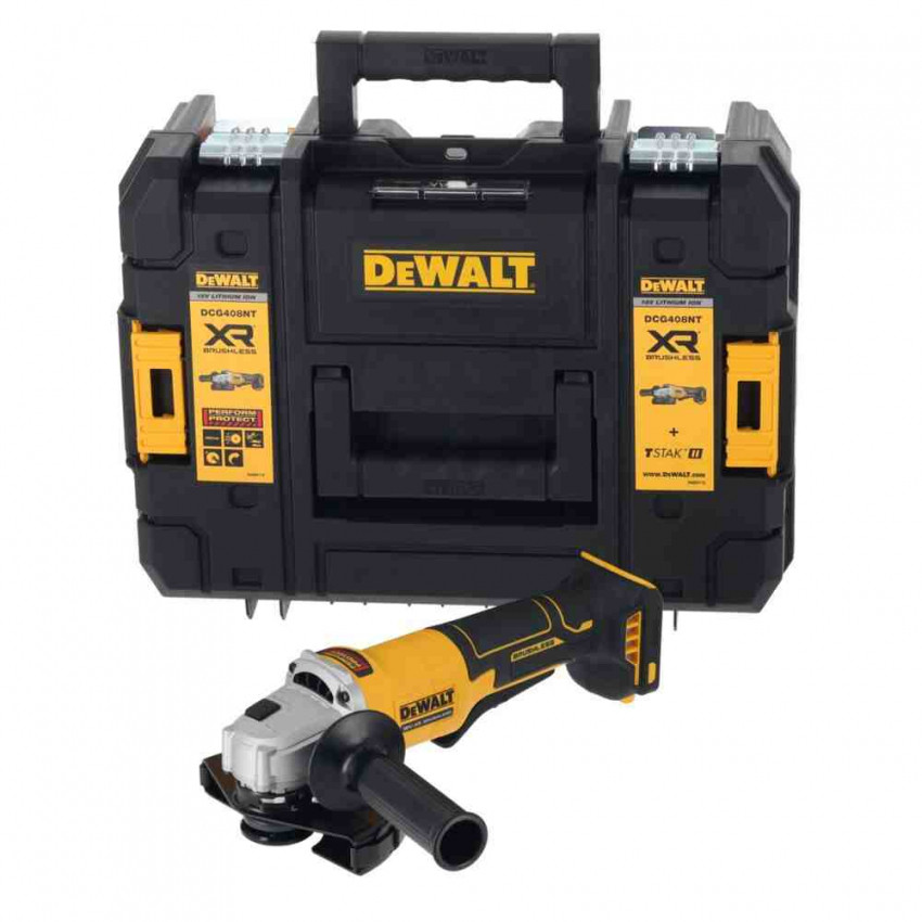 Шліфмашина кутова - болгарка акумуляторна безщіткова DeWALT DCG408NT-DCG408NT