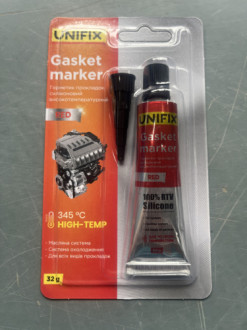 Герметик прокладок силіконовий високотемпературний червоний 32г UNIFIX-[articul]