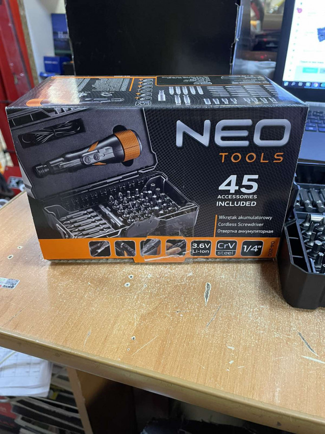 Викрутка акумуляторна Neo Tools micro-USB 3.6 (04-200)-N04-200