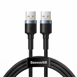 Кабель Baseus Cafule USB 3.0 Male to USB 3.0 Male 2A 1M Сірий (CADKLF-C0G)-[articul]