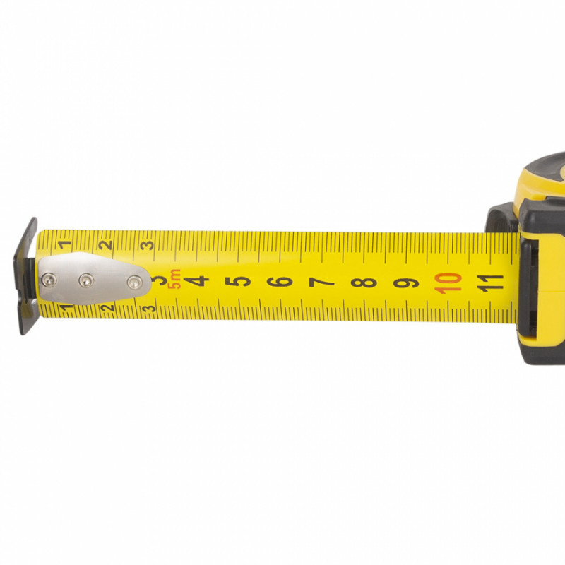 Рулетка обгумована Compact двостороннє полотно/зачіп 5м×25мм SIGMA (3814641)-3814641