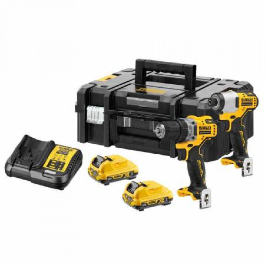 Набір з двох безщіткових інструментів DeWALT DCK2110L2T-DCK2110L2T