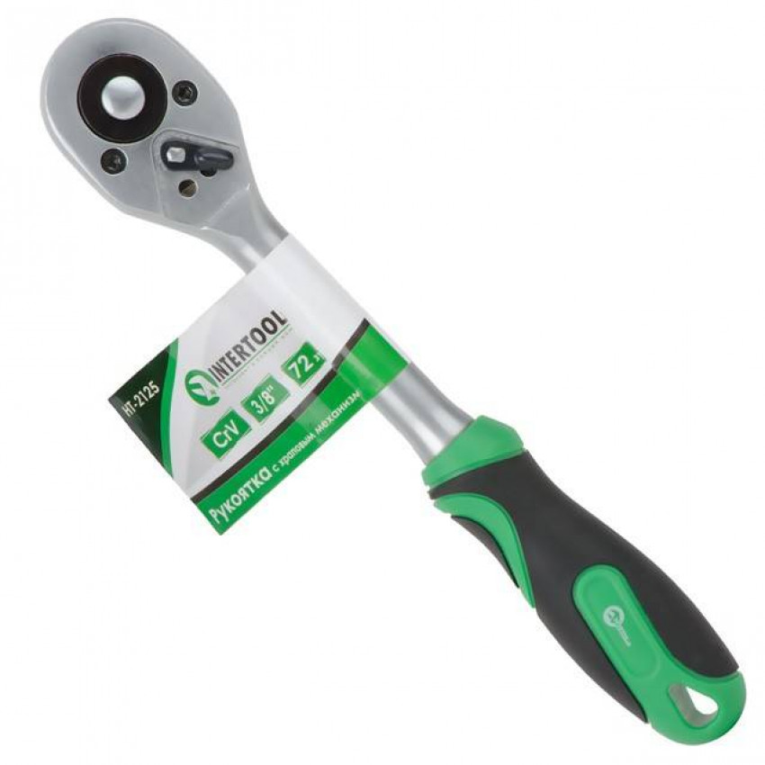 Рукоятка з храповим механізмом на 72 зуба 3/8 " INTERTOOL HT-2125-HT-2125