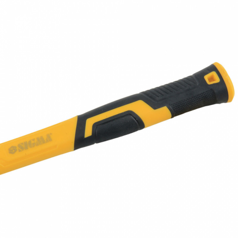 Киянка гумова чорна 340г фібергласова рукоятка SIGMA (4317351)-4317351