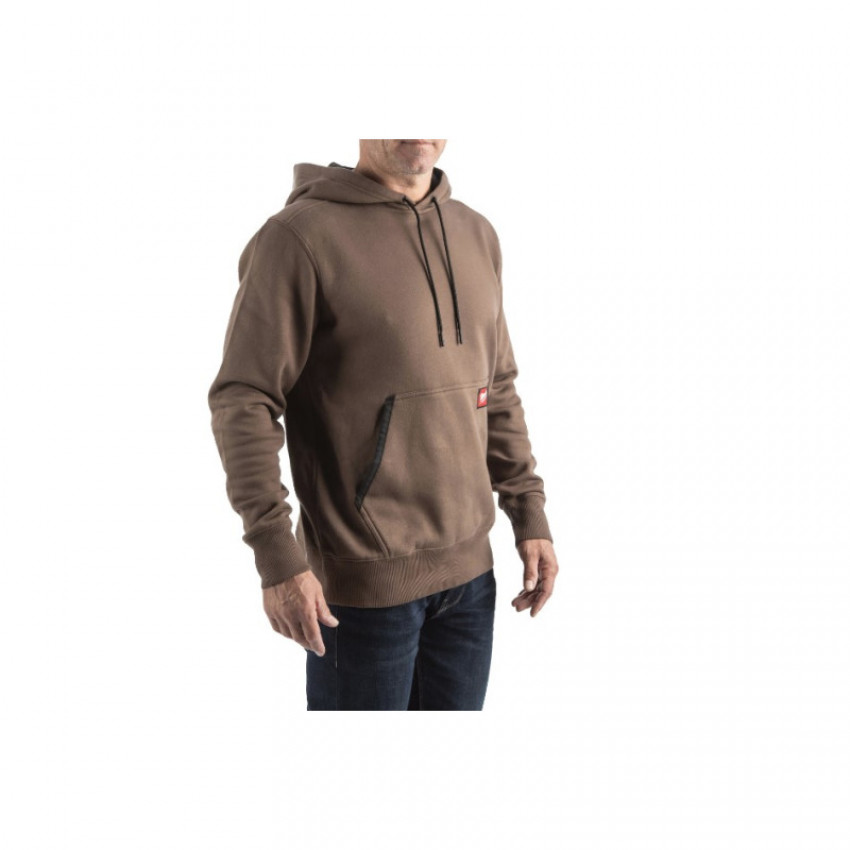 Толстовка WHMW MILWAUKEE, з капюшоном, коричнева, розмір XXL-4932493135
