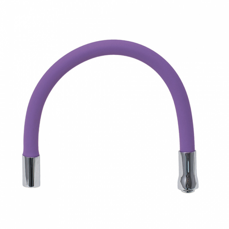 Вилив (гусак) 3/4" для кухні силіконовий фіолетовий AQUATICA (XH-5243) (9793514)-9793514