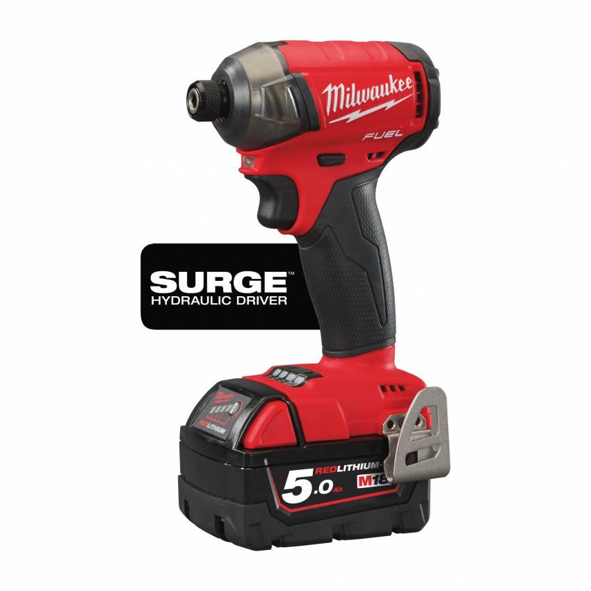 Імпульсний ударний акумуляторний шуруповерт 1/4" HEX MILWAUKEE, M18 FQID-0X, 50Нм, HDкейс-4933459187