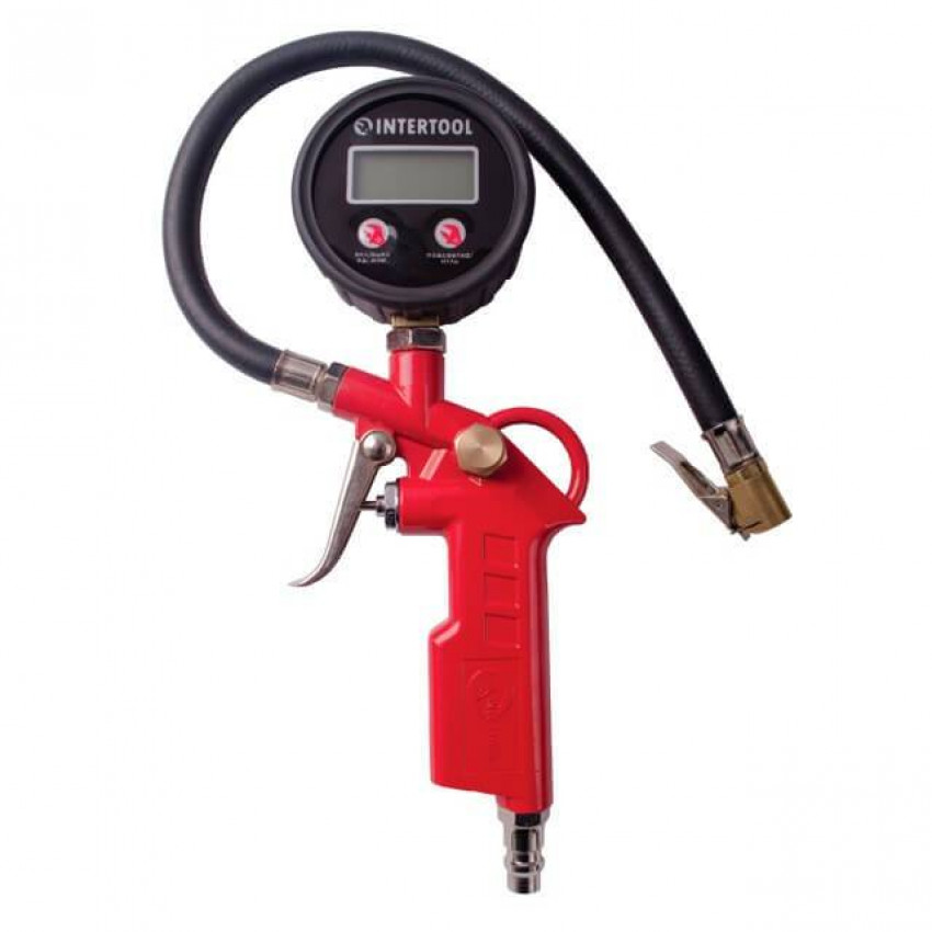 Пістолет для підкачки шин з цифровим манометром 63 мм INTERTOOL PT-0508-PT-0508