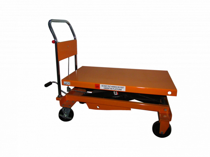 Стіл-платформа вантажопідйомний гідравлічний 1000кг/1м SYTJ-100, колір-жовтий-SYTJ- 100 Y