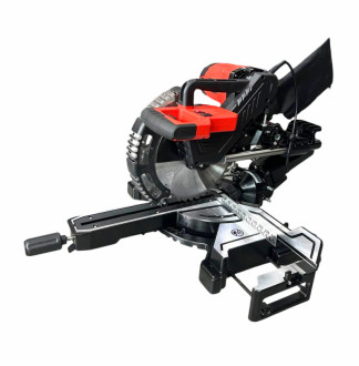 Пила торцювальна HM1046 1800Вт, 255*30мм, 5000об/хв, з протяжним механізмом і вказівником лінії розрізу