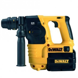 Перфоратор акумуляторний DeWALT, SDS PLUS, 24 В, NiCd 3-х режимний, 2,0 Ач, б/д, 2-акумулятори, патрон, валіза-[articul]