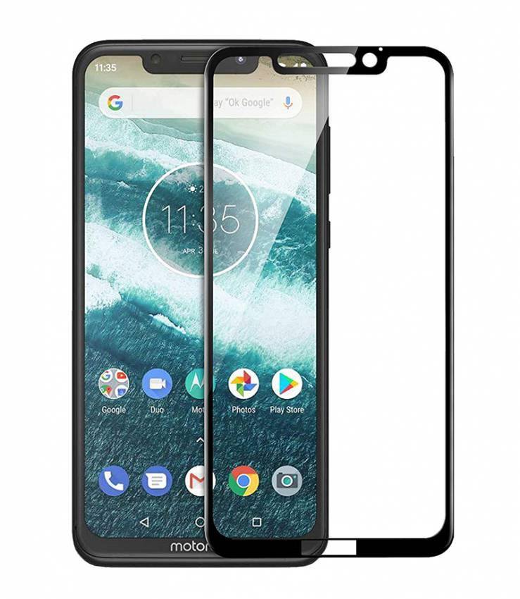 Захисне скло Full screen PowerPlant для Motorola One Power, Black-GL606290