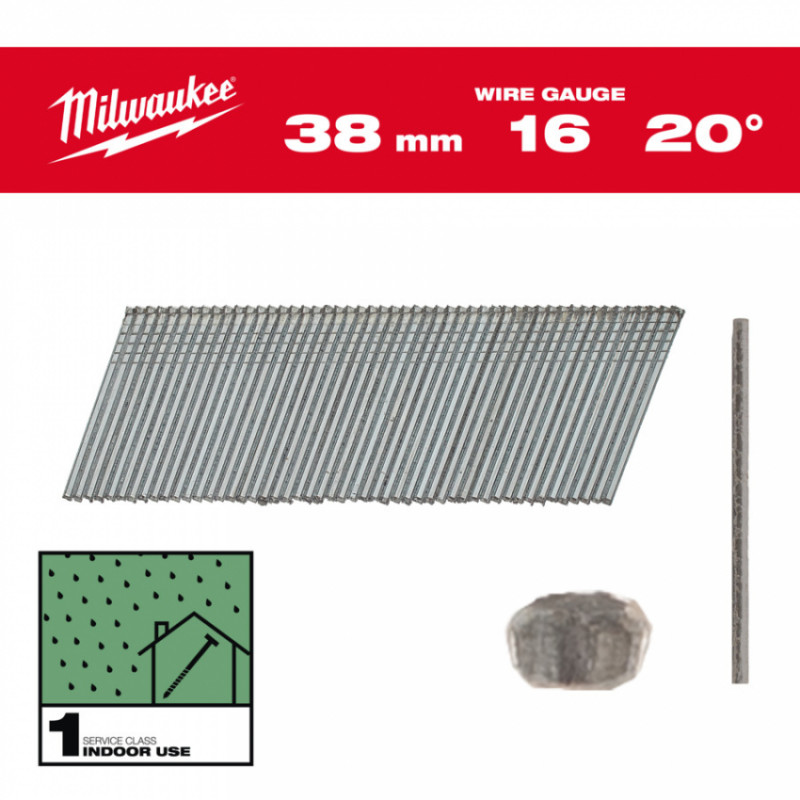 Набор гвоздей для нейлера 15G/34°/63мм INOX (2200 шт)-4932492583