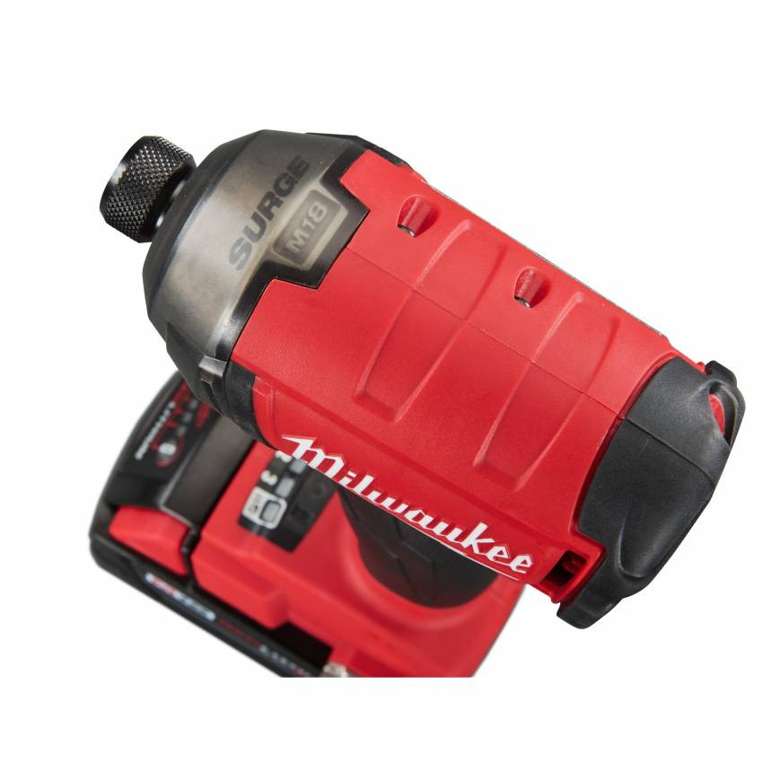 Імпульсний ударний акумуляторний шуруповерт 1/4" HEX MILWAUKEE, M18 FQID-0X, 50Нм, HDкейс-4933459187