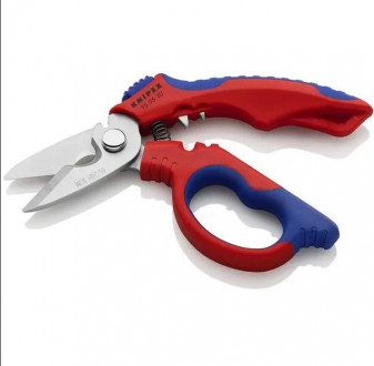 Ножиці електрика KNIPEX 95 05 20 SB, з подвійним гніздом для обжиму-[articul]