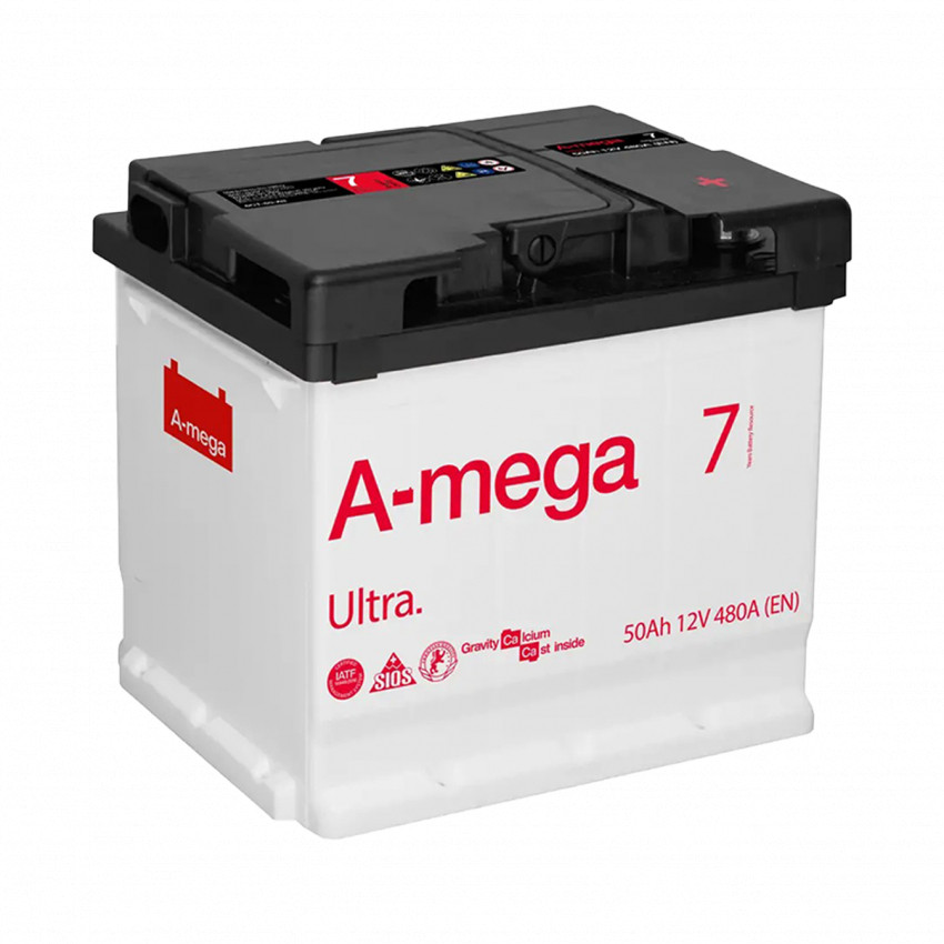 Акумулятор авто Мегатекс A-mega Ultra 6СТ-50-А3 (прав) ТХП 480-