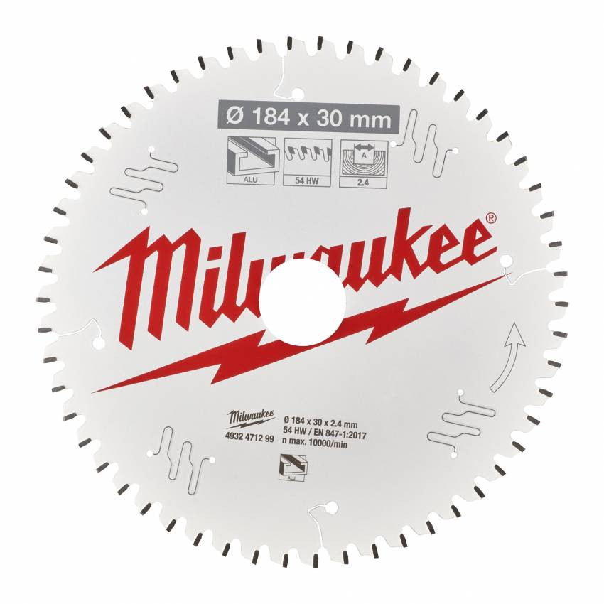 Диск пиляльний MILWAUKEE, Ø165х20х1,8мм, 24 зуб. 1-4932399909