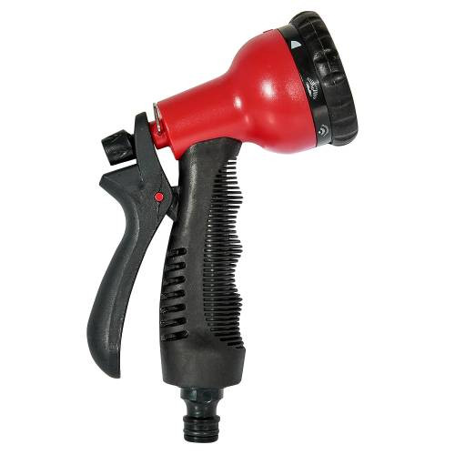 Пістолет-розпилювач 8-позиційний + адаптер з нарізкою 1/2″, 3/4″ та 2 конектори для шланга 1/2″ Vit-191512