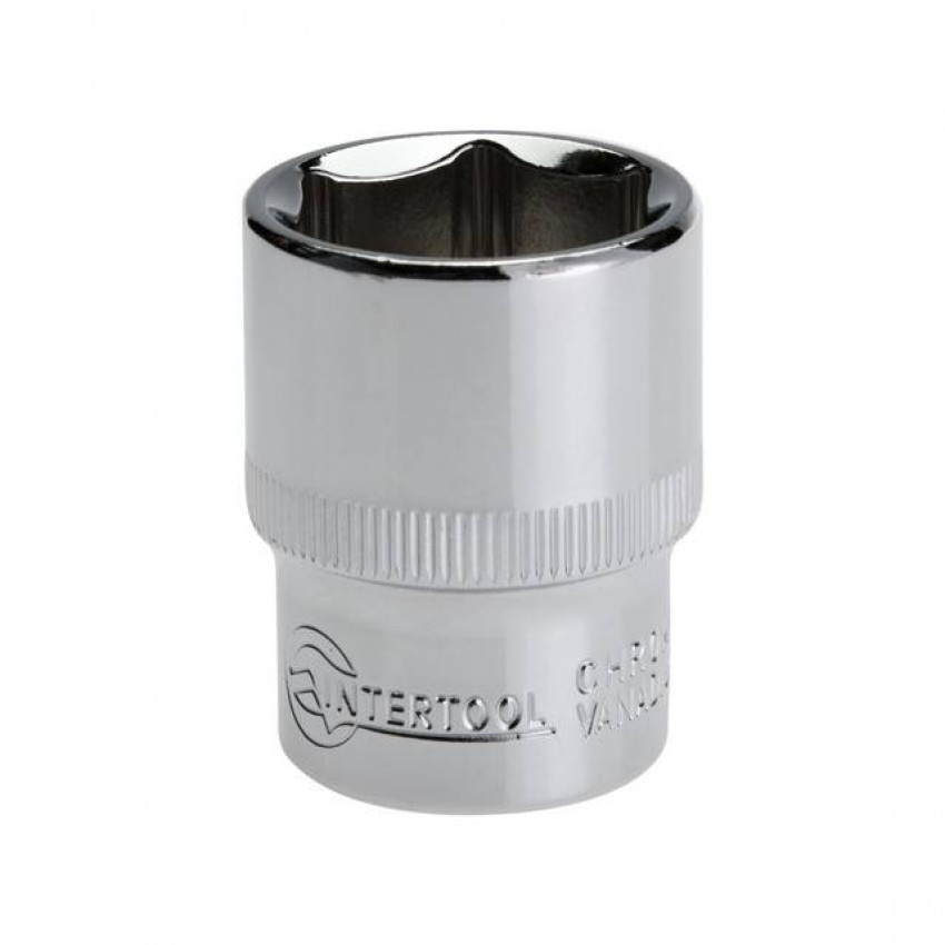 Головка шестигранна 1/2", 23×38 мм, Cr-V, STORM INTERTOOL ET-0023-ET-0023