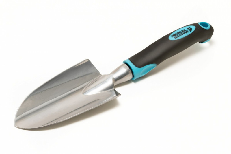 Совок посадковий MASTERTOOL алюмінієвий з пластиковою ручкою та TPR покриттям 305х75 мм 14-6160-14-6160