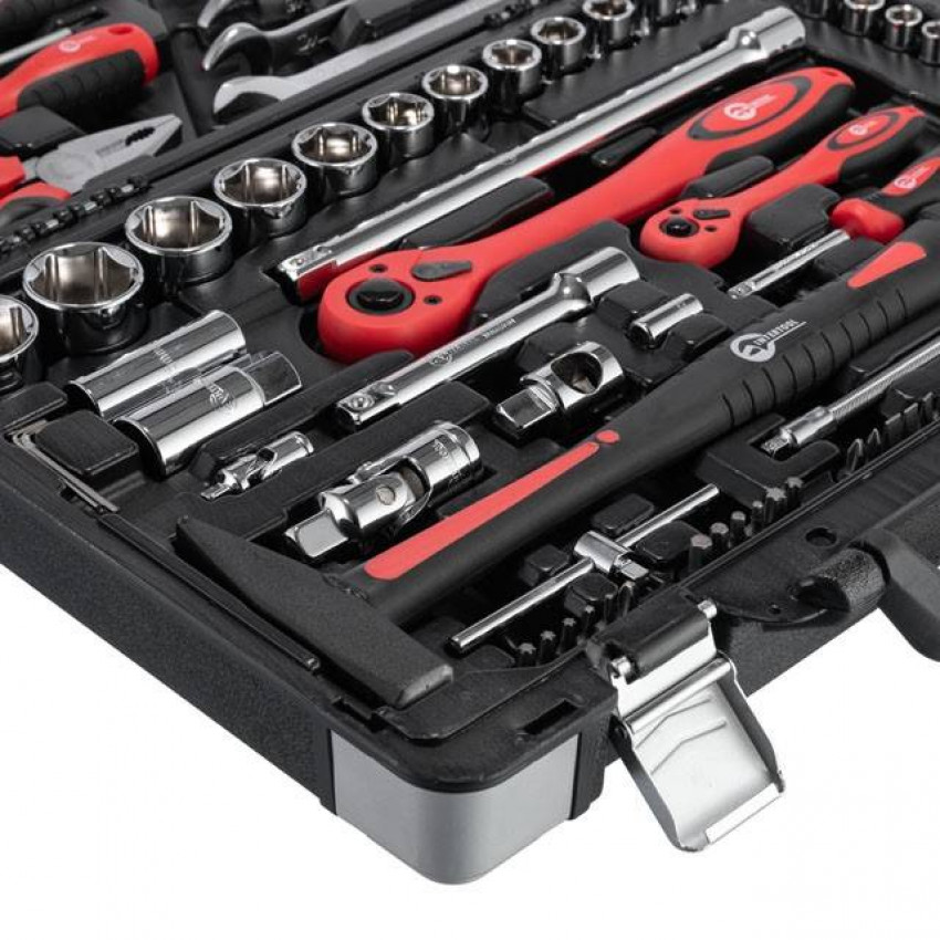 Професійний набір інструментів 1/2", 1/4", 78 од., Cr-V INTERTOOL ET-7078-ET-7078