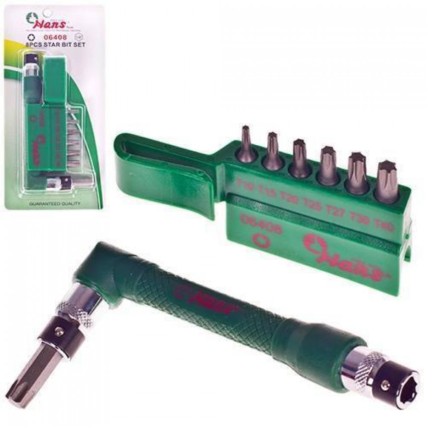 HANS. Набір вставок 1/4", TORX. 8 пр. (06408)-06408