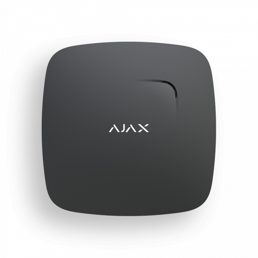 Бездротовий датчик диму з сенсорами температури і чадного газу AJAX FireProtect Plus (black)-