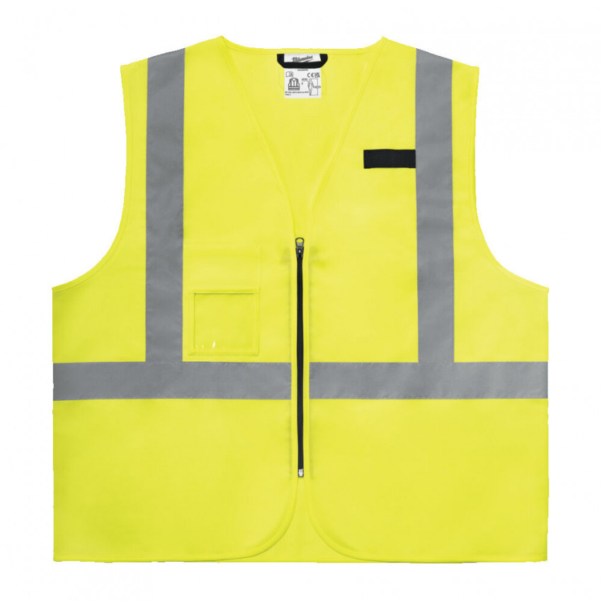 Жилет сигнальний Hi-Viz MILWAUKEE, жовтий (4XL/5XL)-4932493997