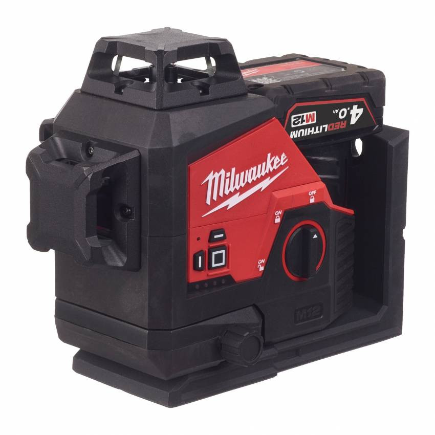 Лазерний 3D нівелір акумуляторний MILWAUKEE, M12 3PL-0C (кейс)-4933478103