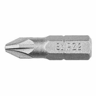 Накінечник викрутки PZ2, 25 мм, 1/4&quot;, 20 шт.-[articul]