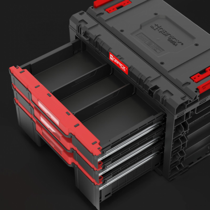 Ящик для інструментів QBRICK SYSTEM PRIME Drawer 3 Toolbox Basic IP66 Розмір: 542x 335 x 369-SKRQPRIMD3BCZAPG003