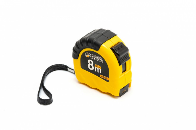 Рулетка MASTERTOOL "Shiftlock" 8 м 25 мм нейлонове покриття 62-8025-62-8025