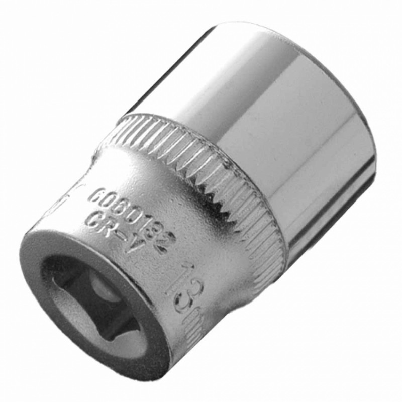 Насадка шестигранна коротка 1/4" 13мм CrV ULTRA (6060132)-6060132