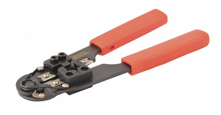 Кліщі для обтиску штекерів MASTERTOOL RJ45 195 мм 75-2242-75-2242