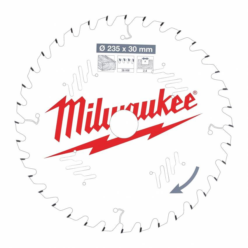 Диск пильний MILWAUKEE, Ø184/15,8мм, 24 зуб.-4932471378