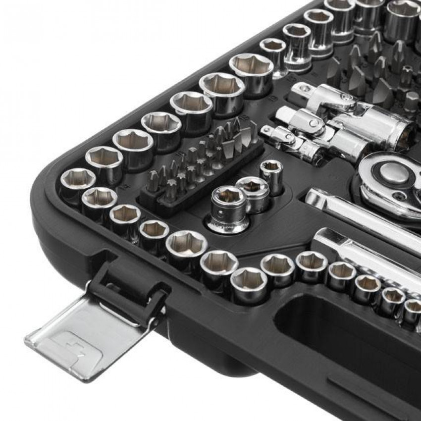 Набір інструментів 171 од., STORM, 1/2", 3/8", 1/4", Cr-V INTERTOOL ET-8171-ET-8171