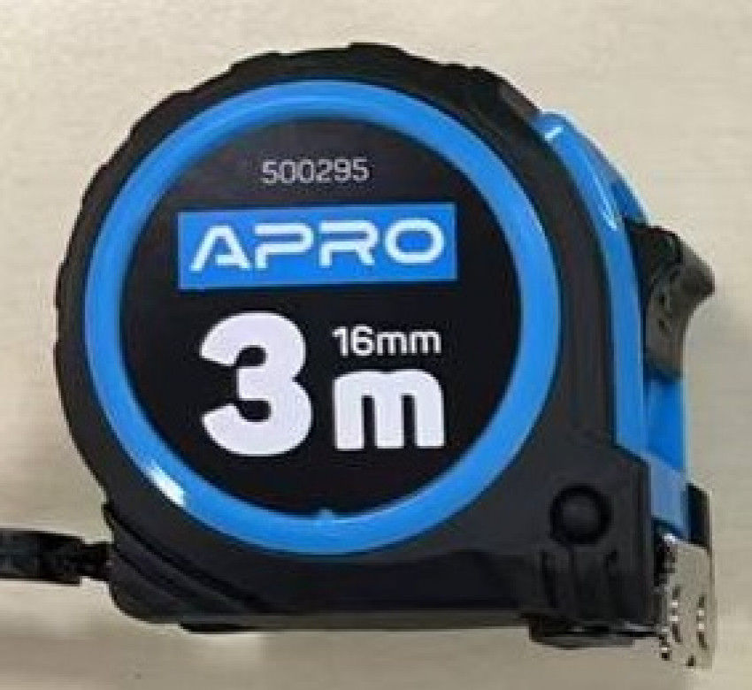 Рулетка обгумована з магнітом 3 м х 16 мм APRO  (APRO)-500295