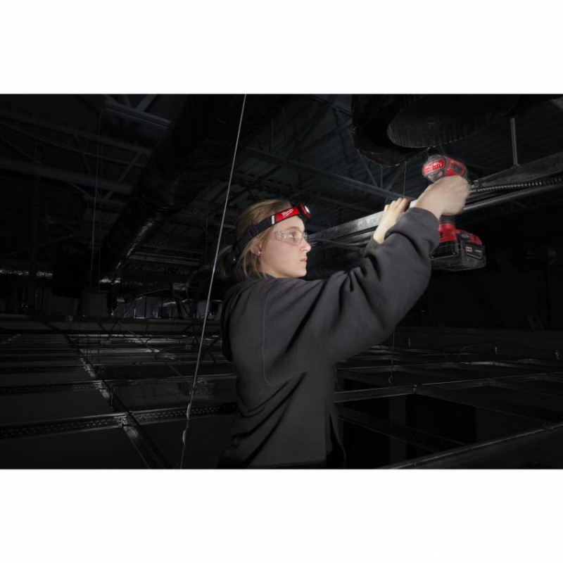 Ліхтар світлодіодний акумуляторний налобний MILWAUKEE, L4 HLRP-201-4933471390