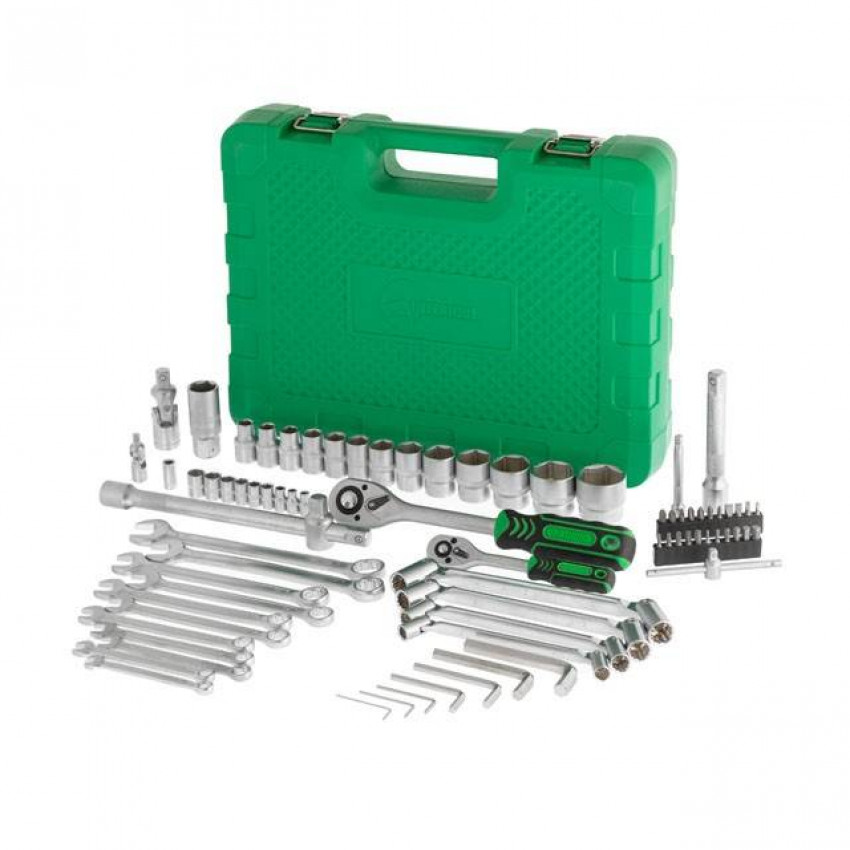 Набір інструментів 1/2" & 1/4", 77 од. INTERTOOL ET-6077-ET-6077