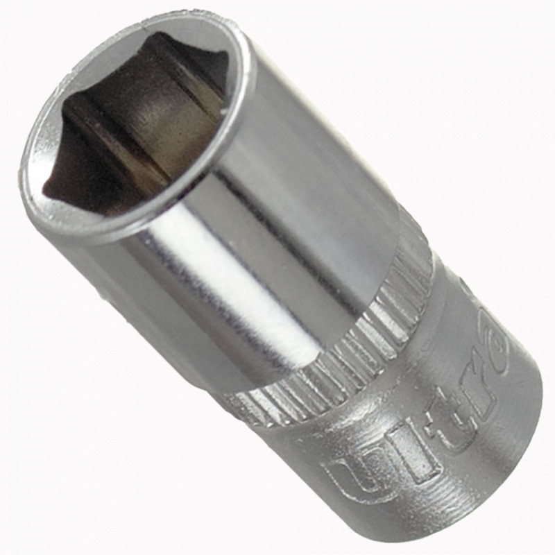 Насадка шестигранна коротка 1/4" 9мм CrV ULTRA (6060092)-6060092