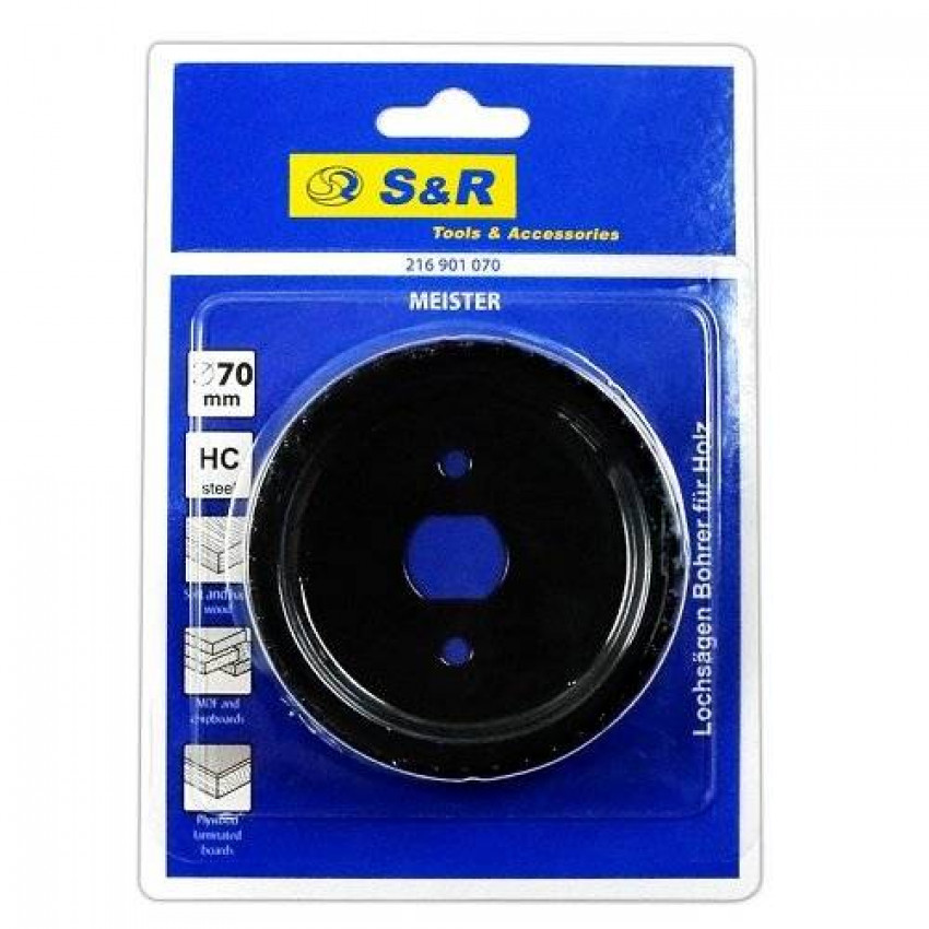 Кільцева пила по дереву S & R Meister 70 мм-216901070