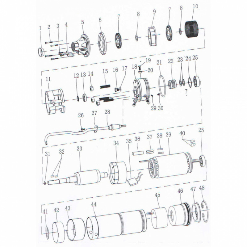 Насос вихровий свердловинний 0.55 кВт H 36(21)м Q 40(20)л/хв Ø75мм AQUATICA (DONGYIN) (777301)-777301