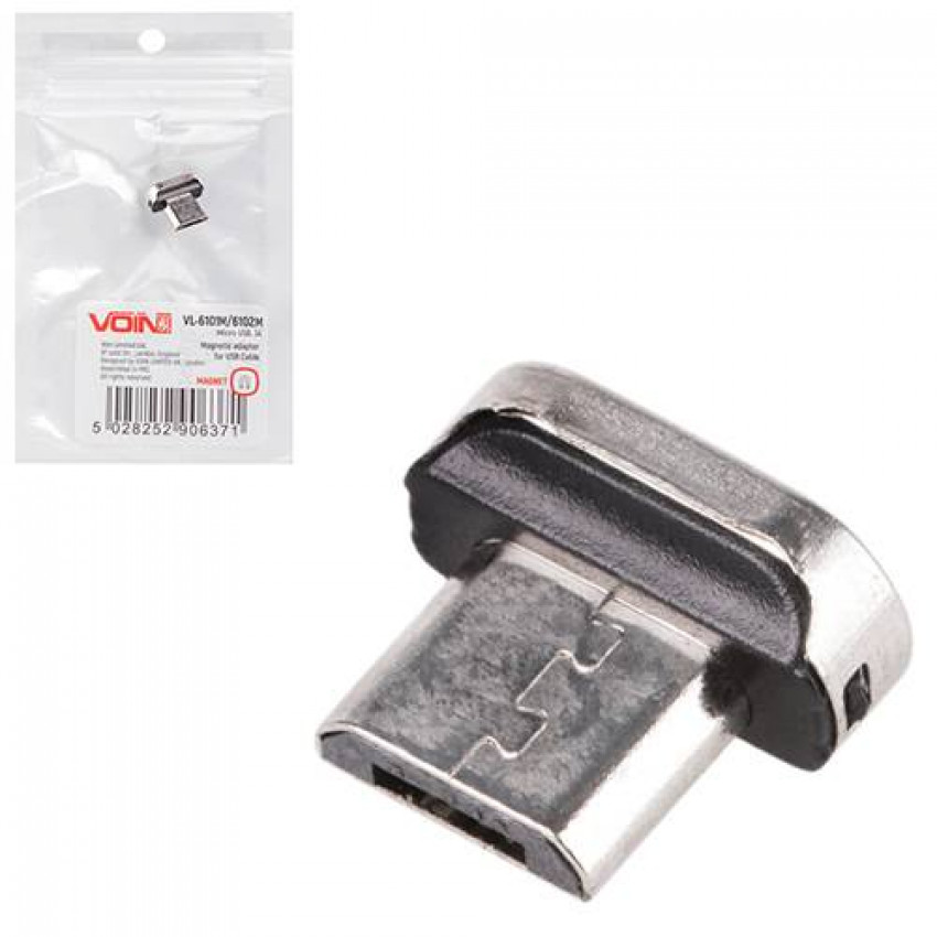 Адаптер для магнітного кабелю VOIN 6101M/6102M, Micro USB, 3А-VC-6101M/6102M