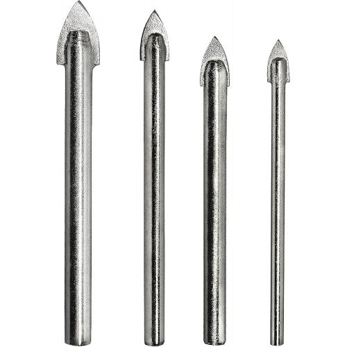 Набір свердел по склу та кераміці S&R Meister 4 шт-217000004