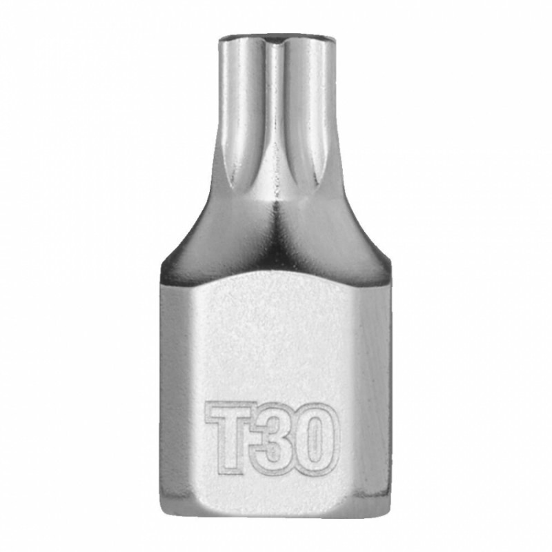 Головка торцева хромована 1/4'' MILWAUKEE укорочена з бітою Torx, T30-4932500468