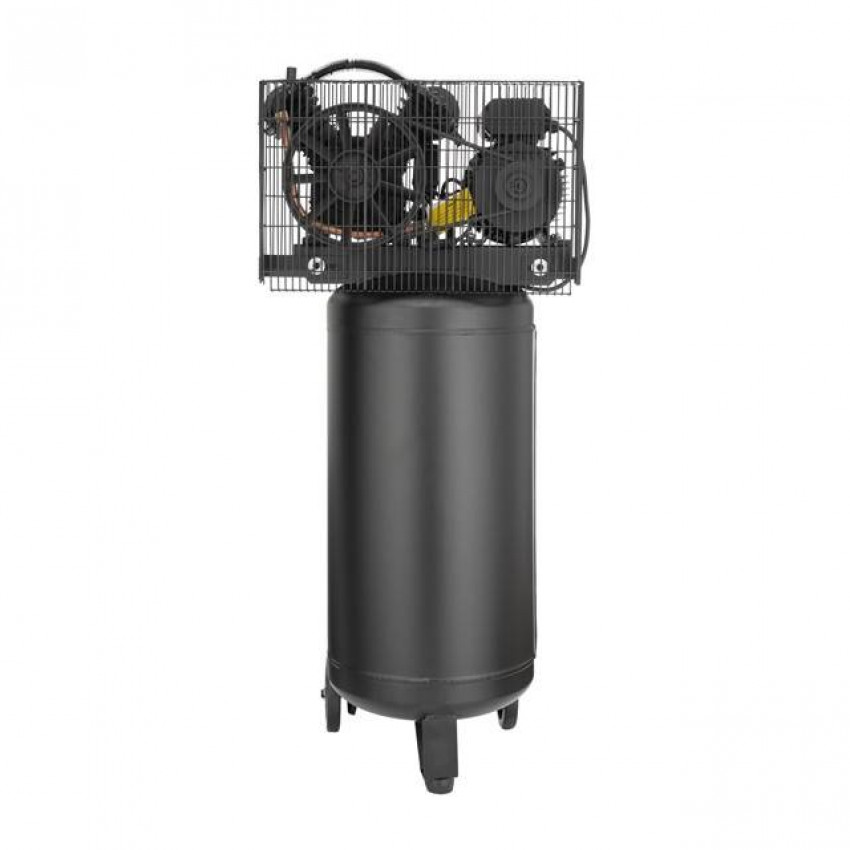 Компресор 100л, вертикальний, 3 кВт, 220 В, 10 aтм, 500 л/хв. 2 циліндри INTERTOOL PT-0017-PT-0017