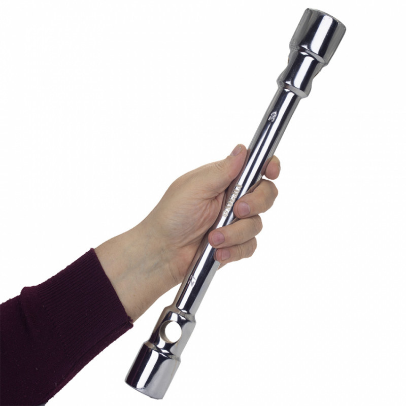 Ключ балонний посилений 27×30×400мм CrV satine Sigma (6032091)-6032091