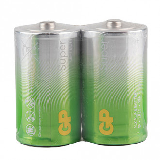 Батарейка GP SUPER ALKALINE 1.5V 13A21-S2 лужна, LR20-[articul]